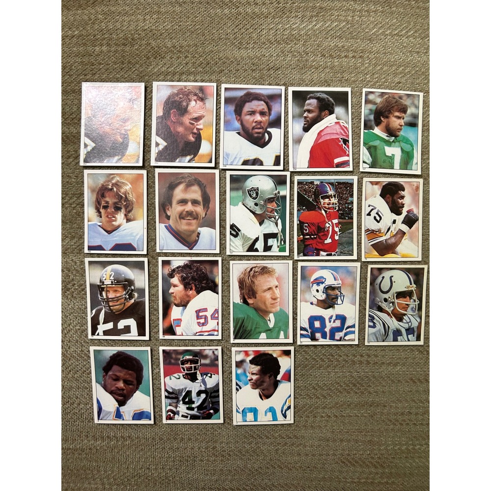 18pc 1981 Topps Football‎ Sticker Lot Joe Greene Mike Webster Ron Jaworski